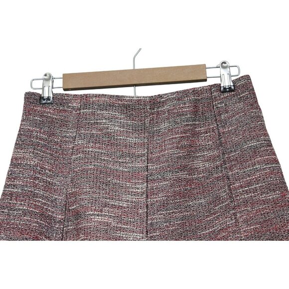 NWT Loft Mini Skirt Size Small Tweed A-Line Stretch Career Preppy Casual Pull On - Picture 6 of 9